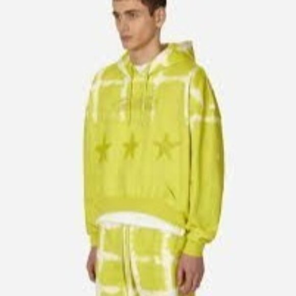 VANS x Collina Strada Oversized Hoodie XL UNISEX Green Tie Dye Pullover Sweater - Picture 1 of 7